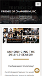 Mobile Screenshot of chambermusicfriends.org