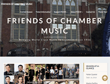 Tablet Screenshot of chambermusicfriends.org